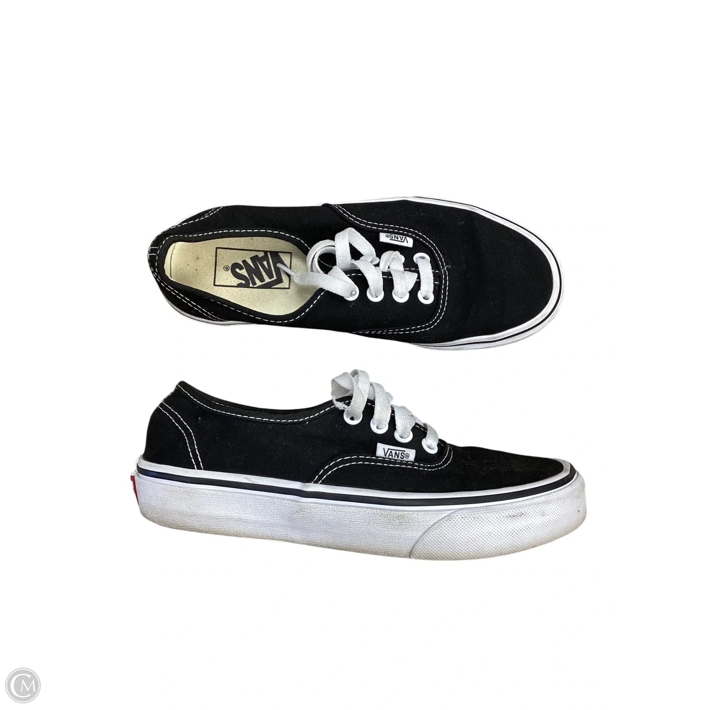 Shoes Sneakers By Vans In Black, Size: 6.5