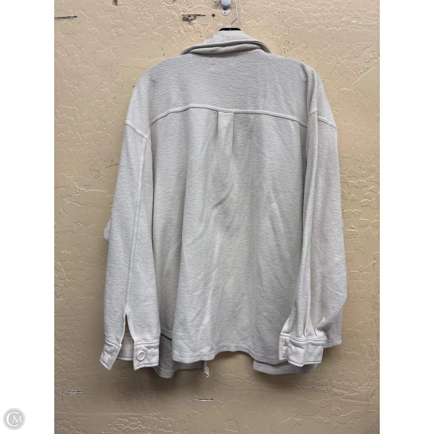 Jacket Shirt By Z Supply In Cream, Size: L