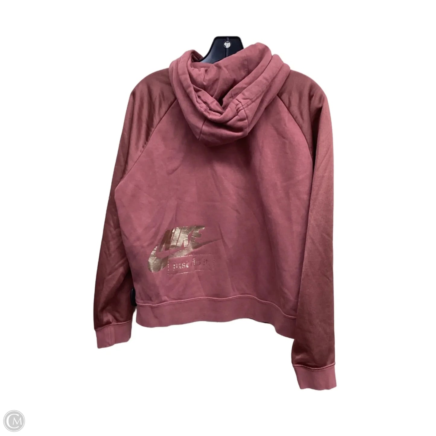 Athletic Jacket By Nike In Red, Size: S