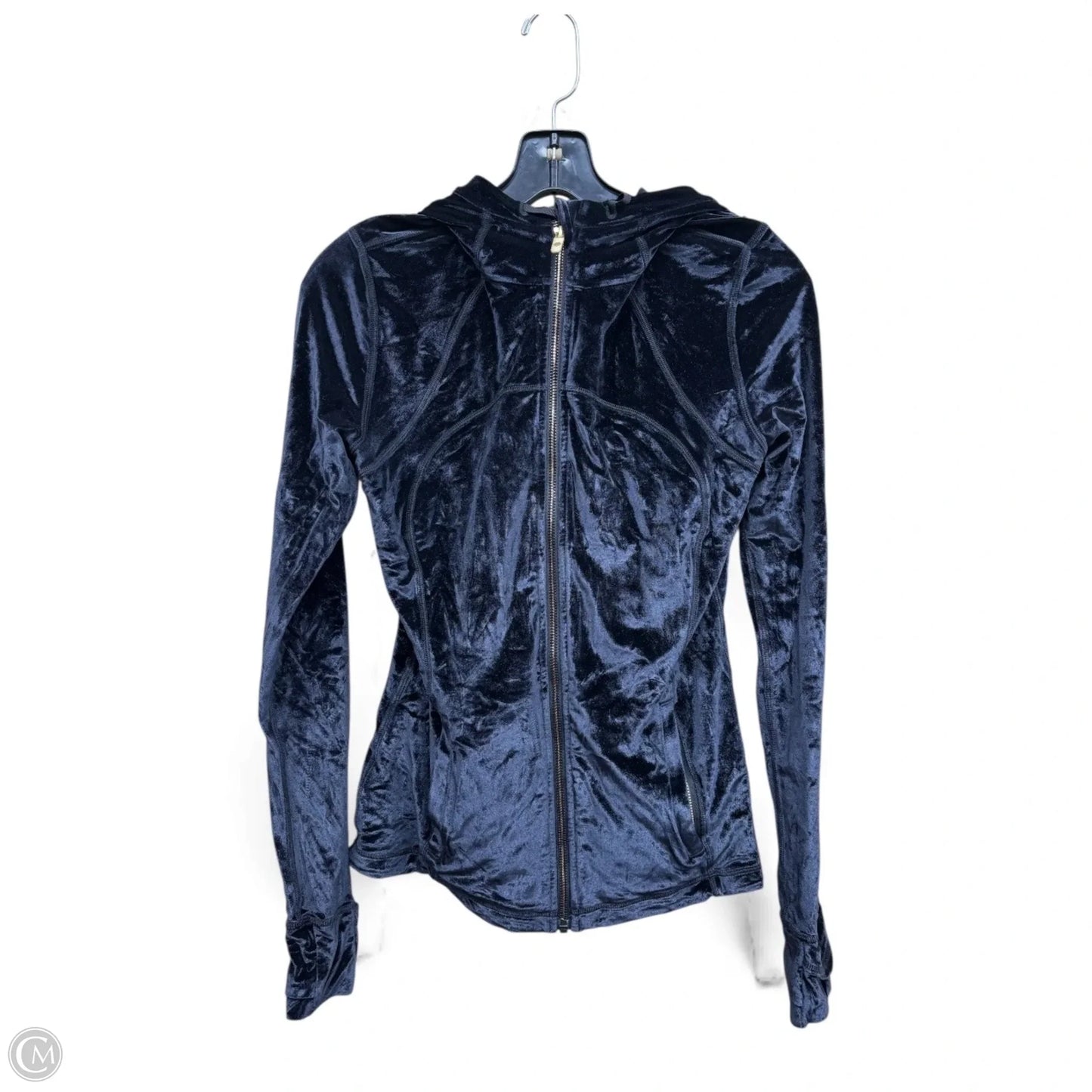 Athletic Jacket By Lululemon In Black, Size: 8