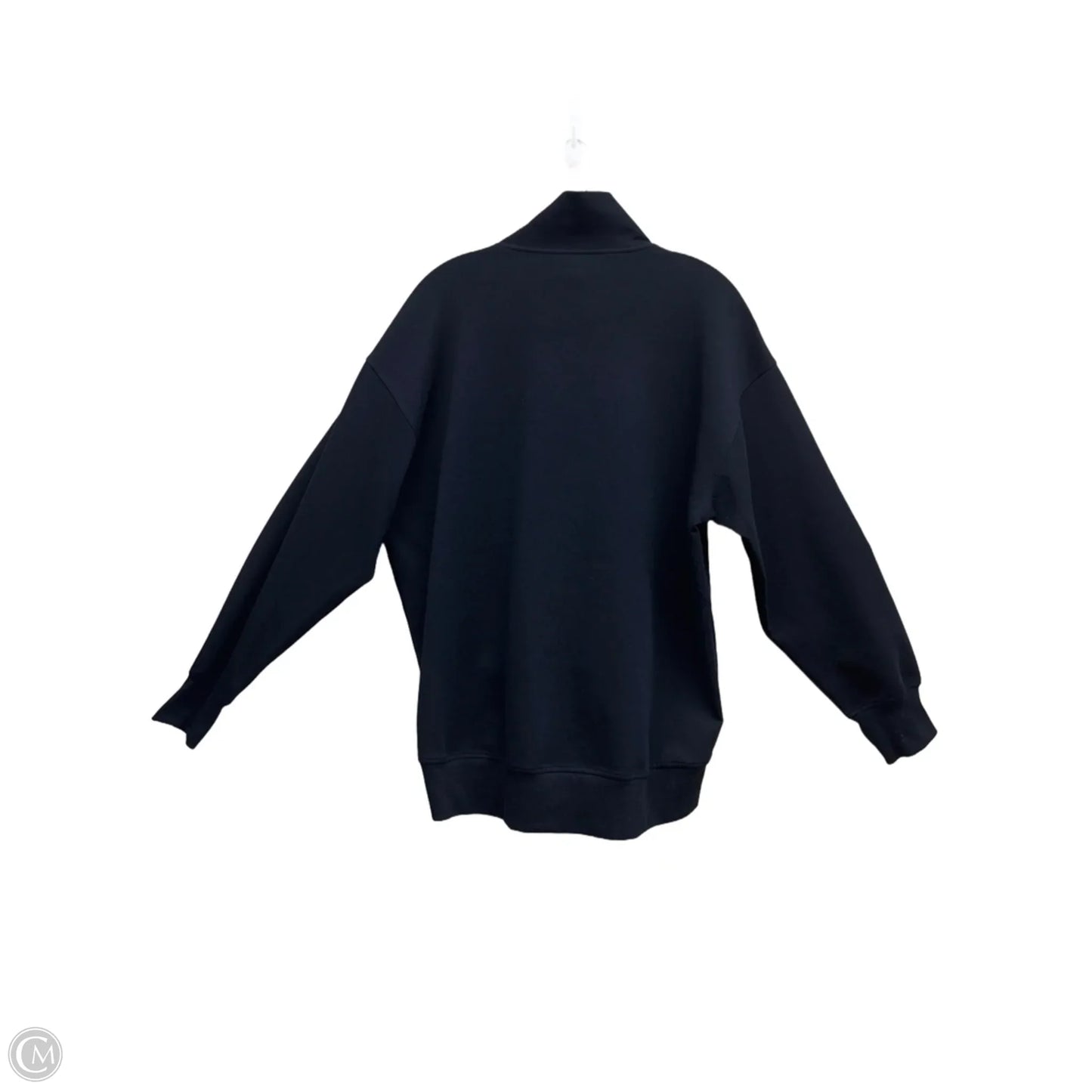 Athletic Top Long Sleeve Collar By Old Navy In Black, Size: S