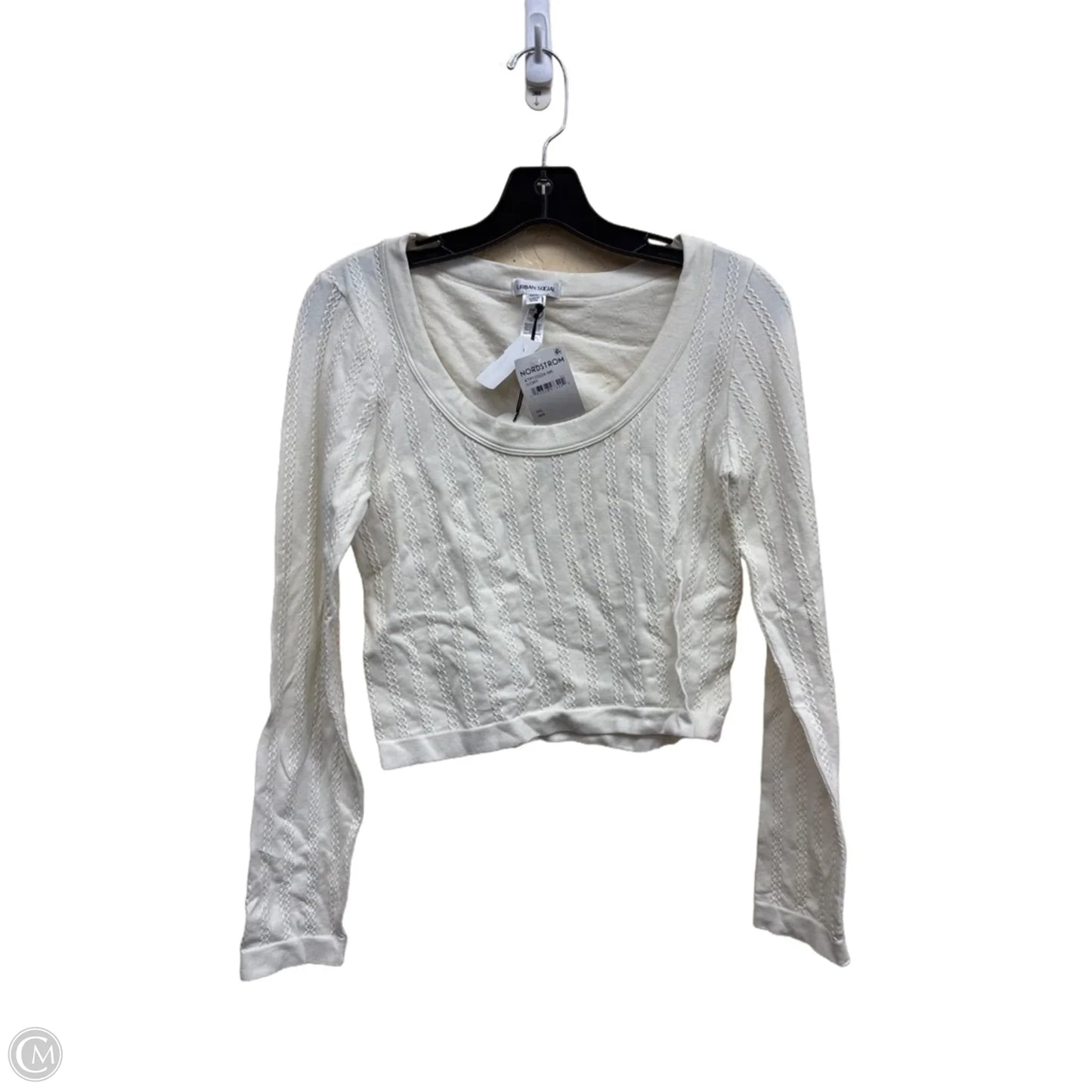 Top Long Sleeve By Clothes Mentor In Cream, Size: M