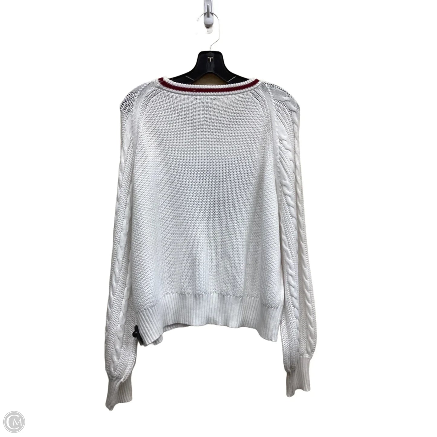 Sweater By Wild Fable In Red & White, Size: L