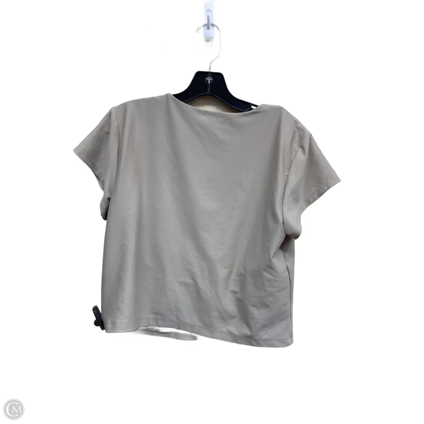 Athletic Top Short Sleeve By Old Navy In Tan, Size: Xl