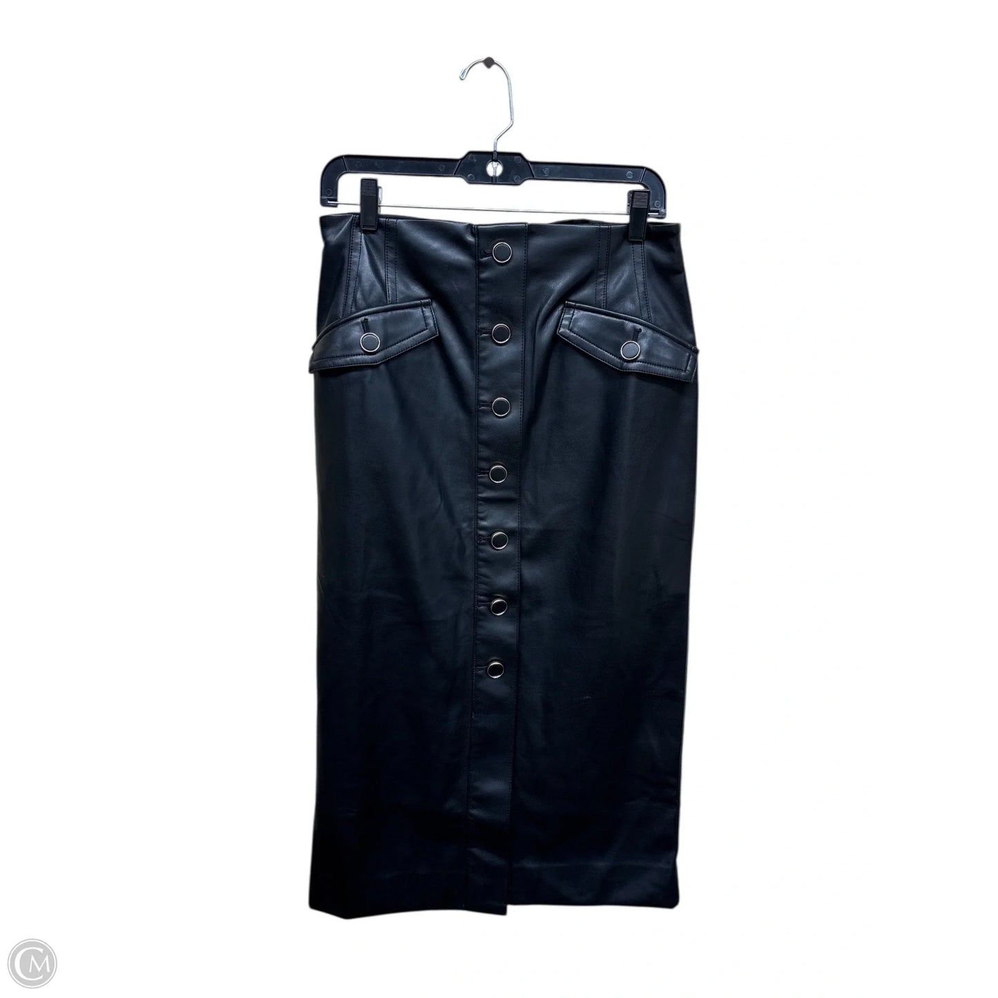 Skirt Maxi By Ann Taylor In Black & Gold, Size: 6