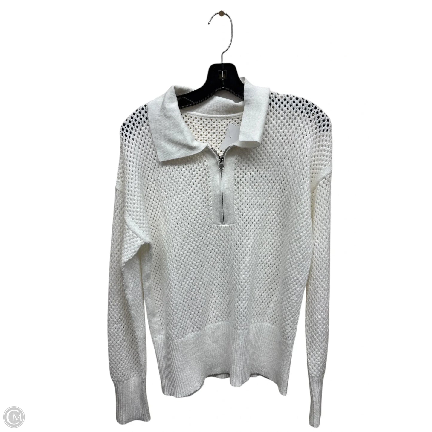 Sweater By Clothes Mentor In White, Size: L
