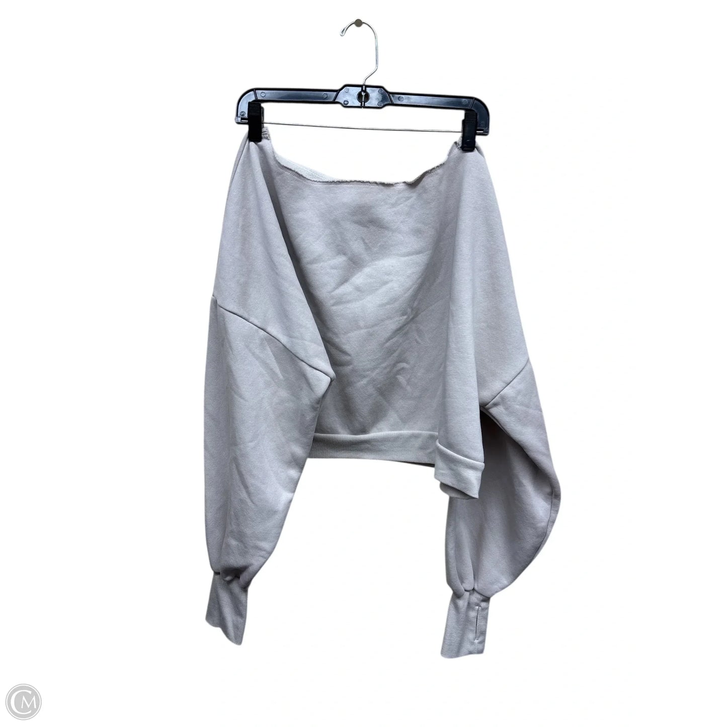 Sweatshirt Crewneck By Clothes Mentor In Taupe, Size: L