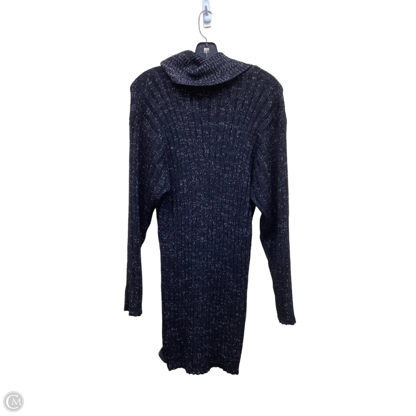 Dress Sweater By Clothes Mentor In Black & Silver, Size: Xl