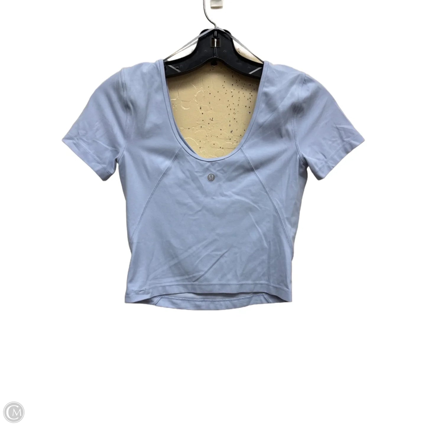 Athletic Top Short Sleeve By Lululemon In Blue, Size: S