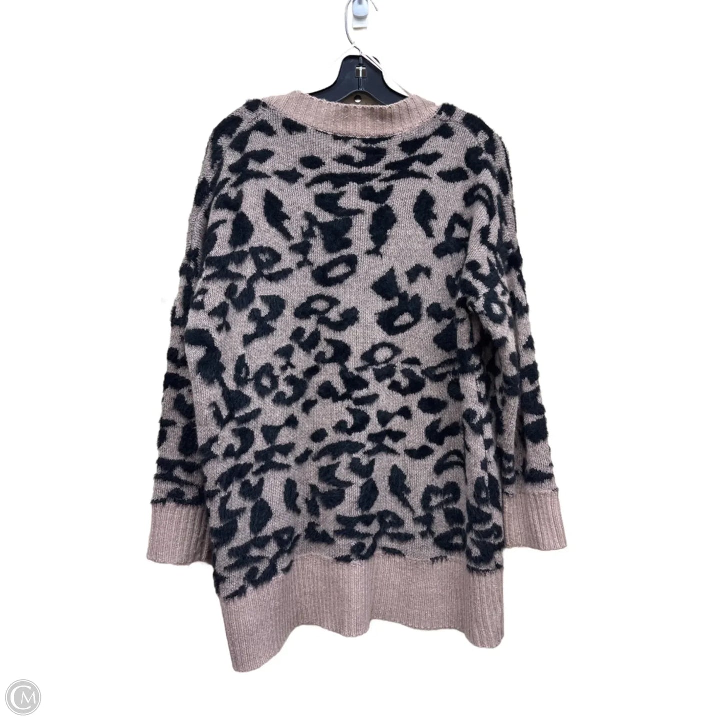 Sweater Cardigan By Debut In Animal Print, Size: S