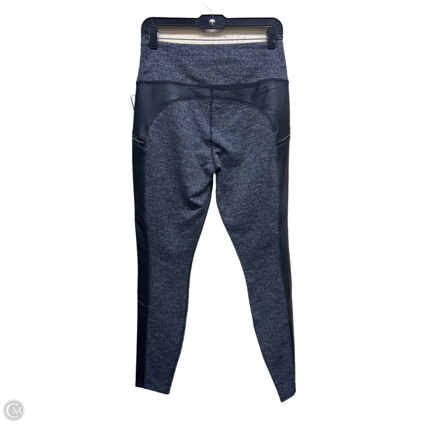 Athletic Leggings By Athleta In Black & Grey, Size: M