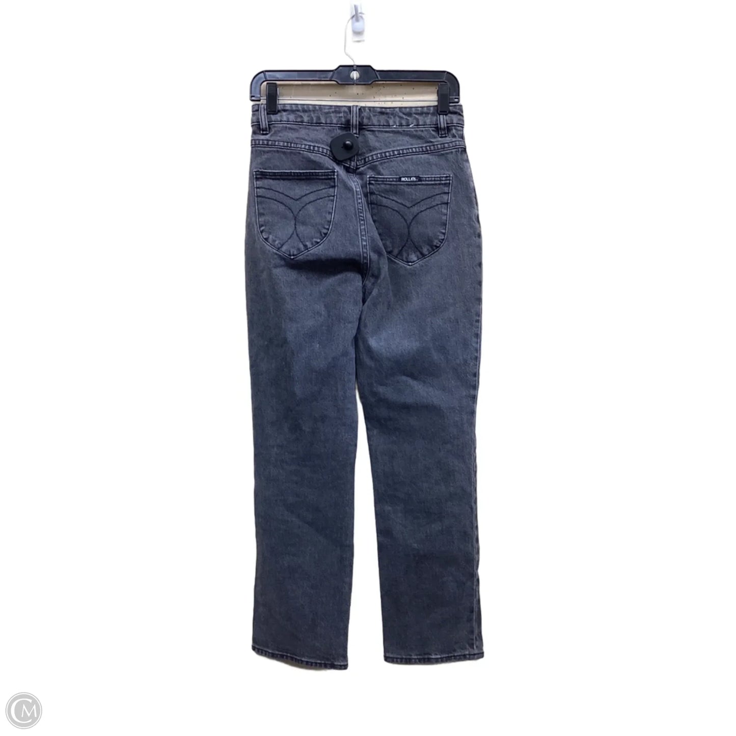 Jeans Straight By Rollas In Black Denim, Size: 6