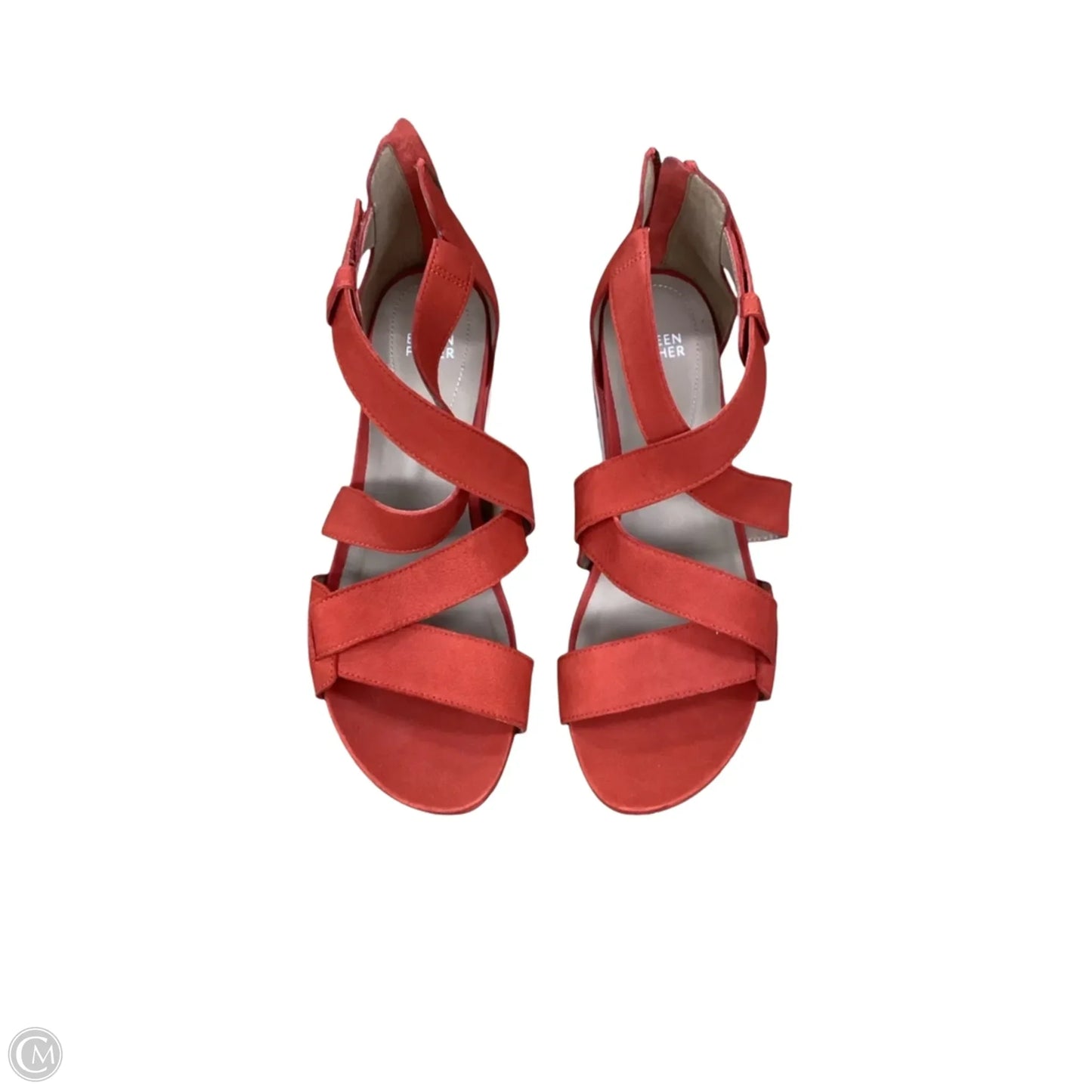 Sandals Flats By Eileen Fisher In Orange, Size: 10