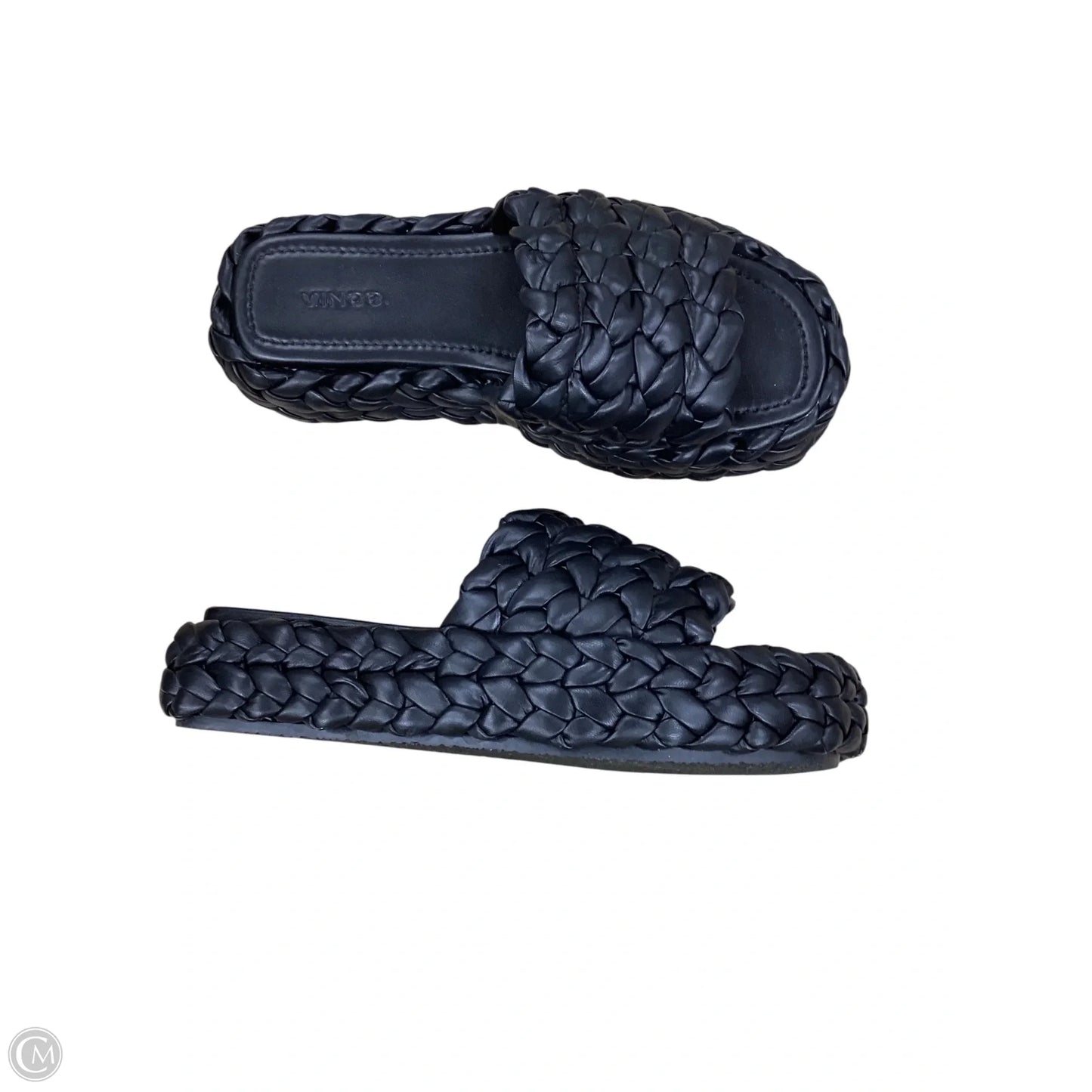 Sandals Flats By Vince In Black, Size: 9.5