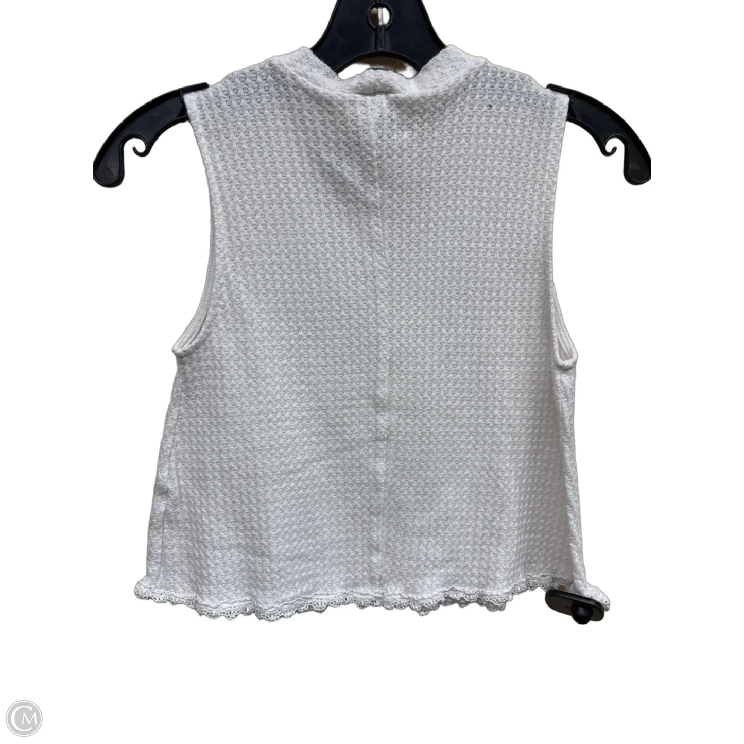 Top Sleeveless By Alya In White, Size: S