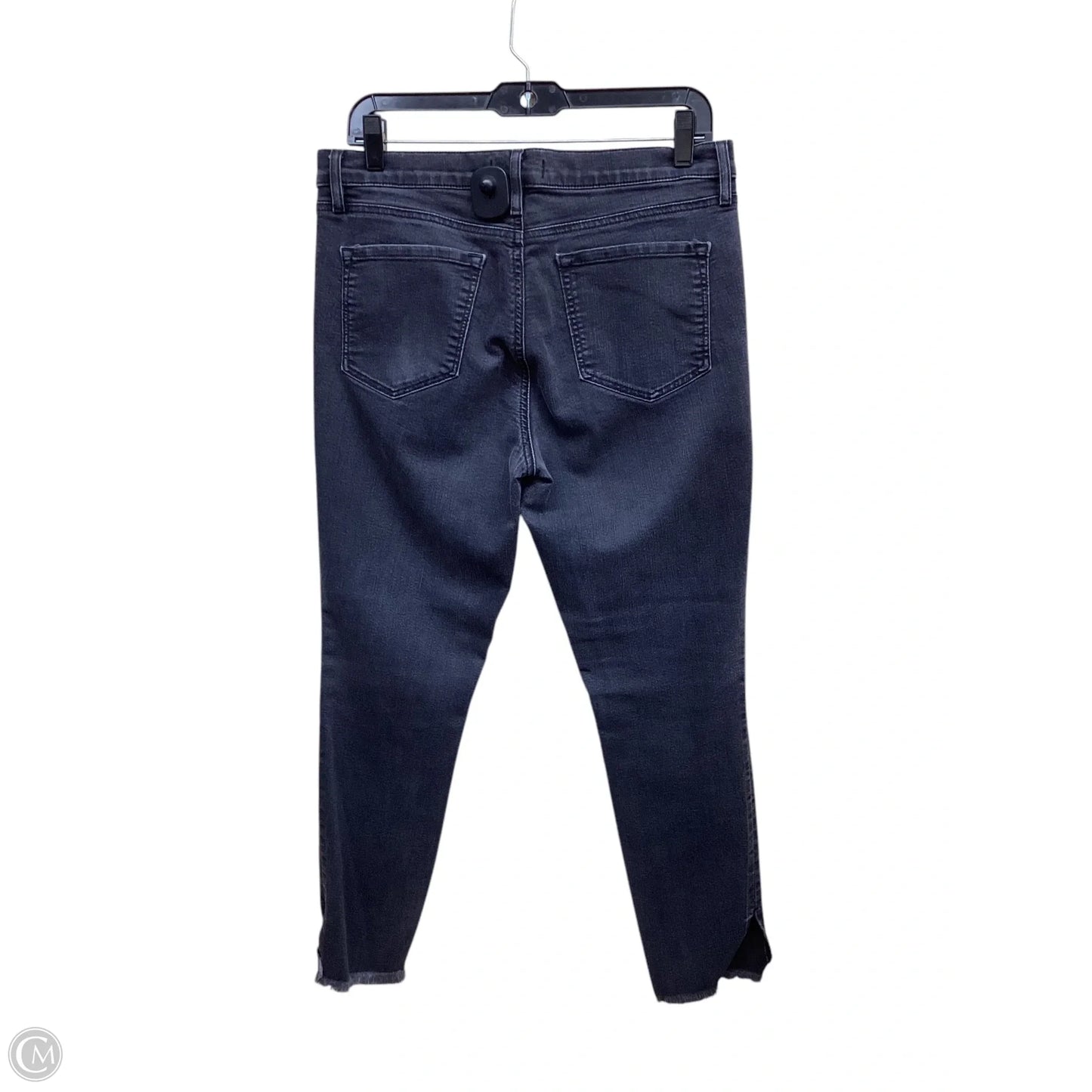 Jeans Skinny By Loft In Black Denim, Size: 10