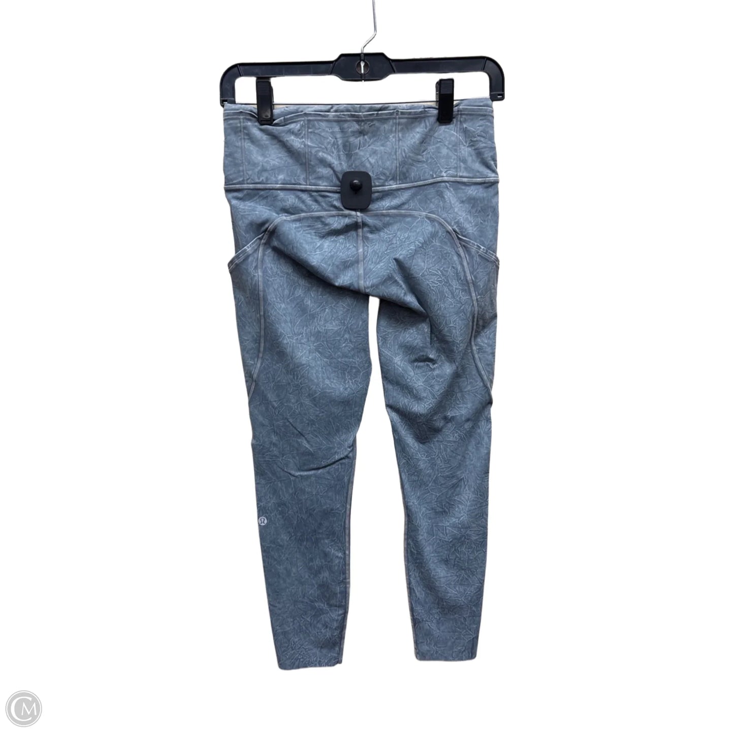 Athletic Leggings By Lululemon In Grey & White, Size: 8