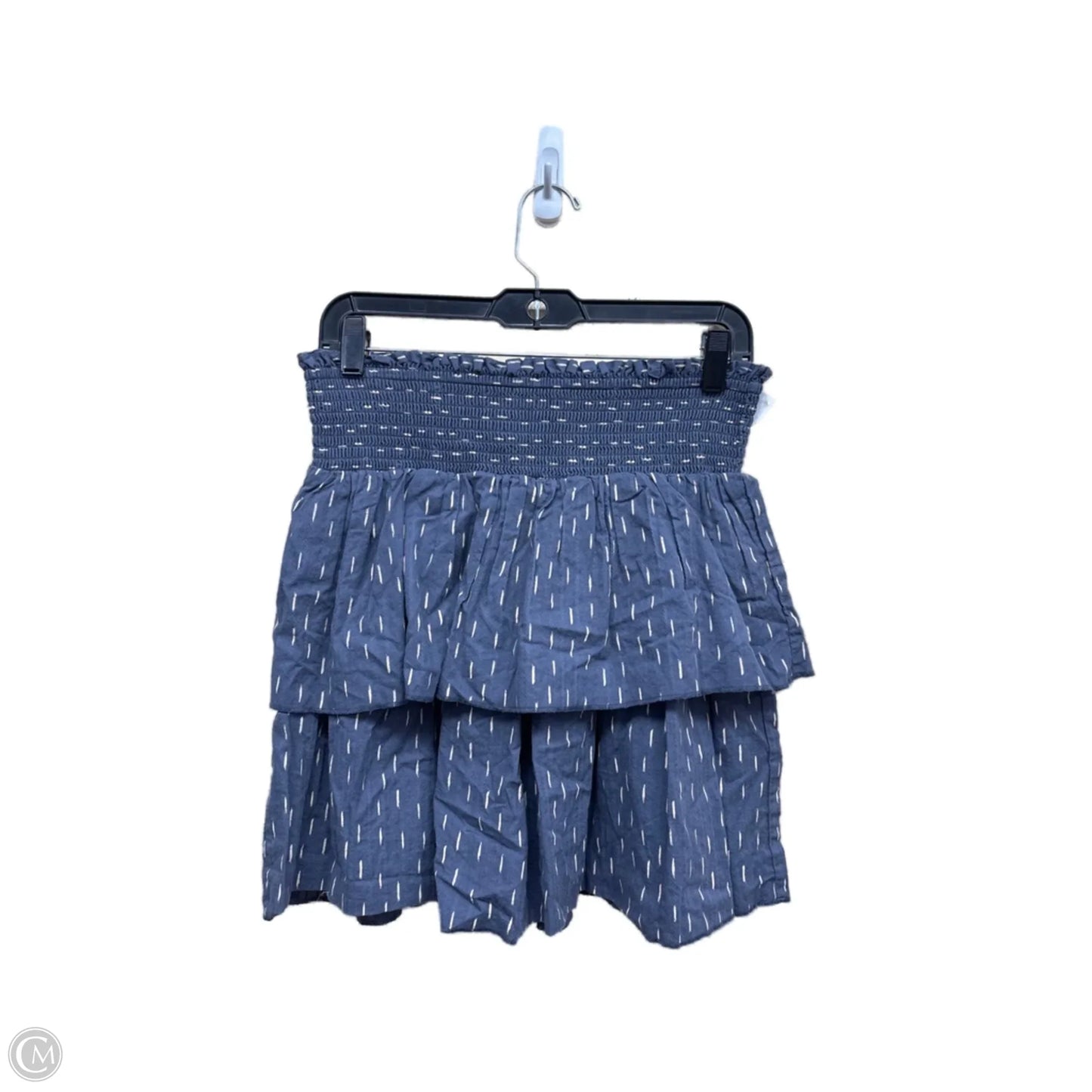 Dress Casual Midi By Universal Thread In Blue & Cream, Size: M