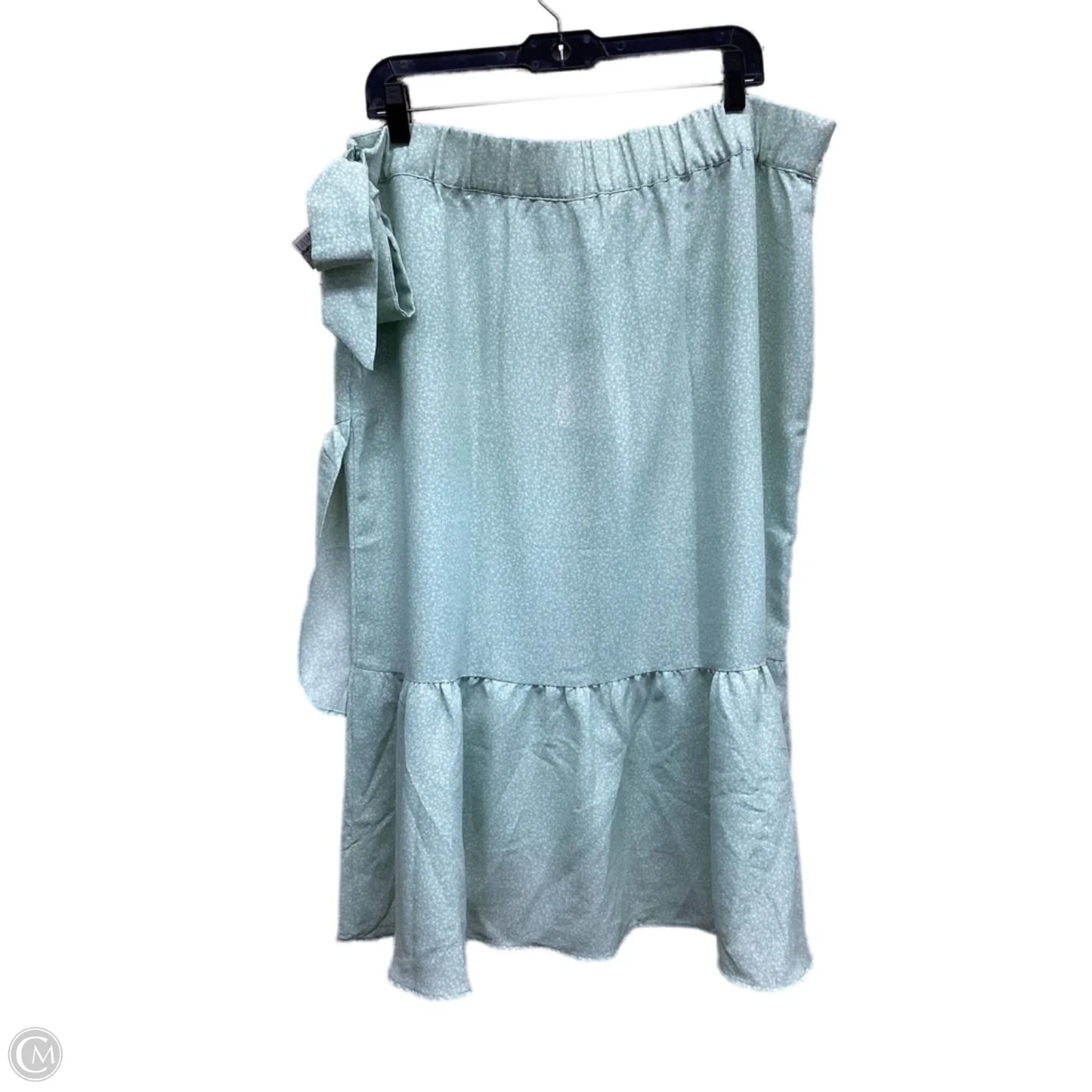 Skirt Maxi By Lc Lauren Conrad In Green & White, Size: Xxl
