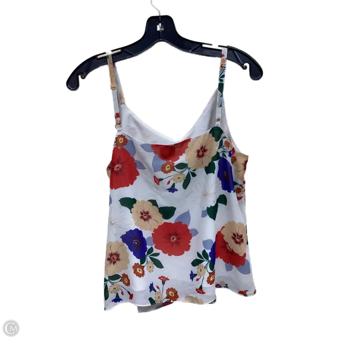 Top Sleeveless By Cabi In Floral Print, Size: S