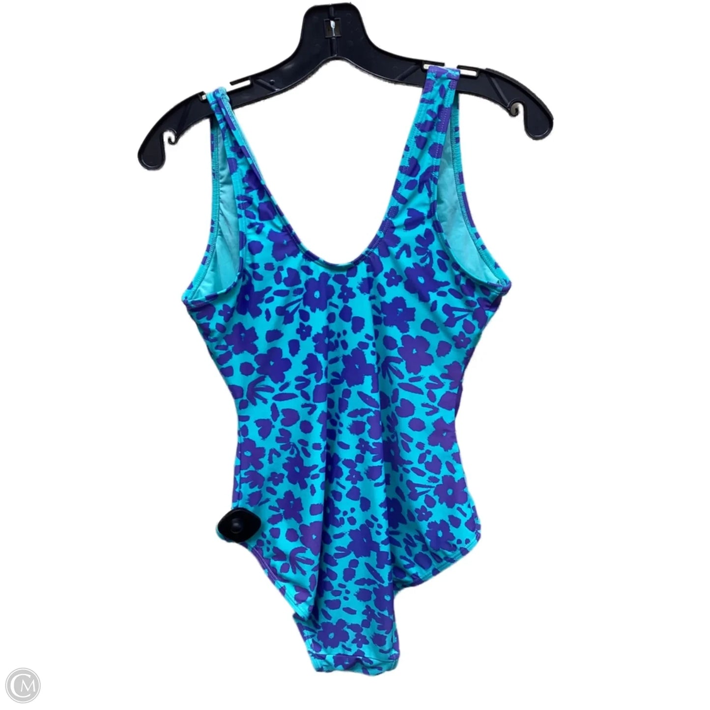 Swimsuit By Clothes Mentor In Green & Purple, Size: L