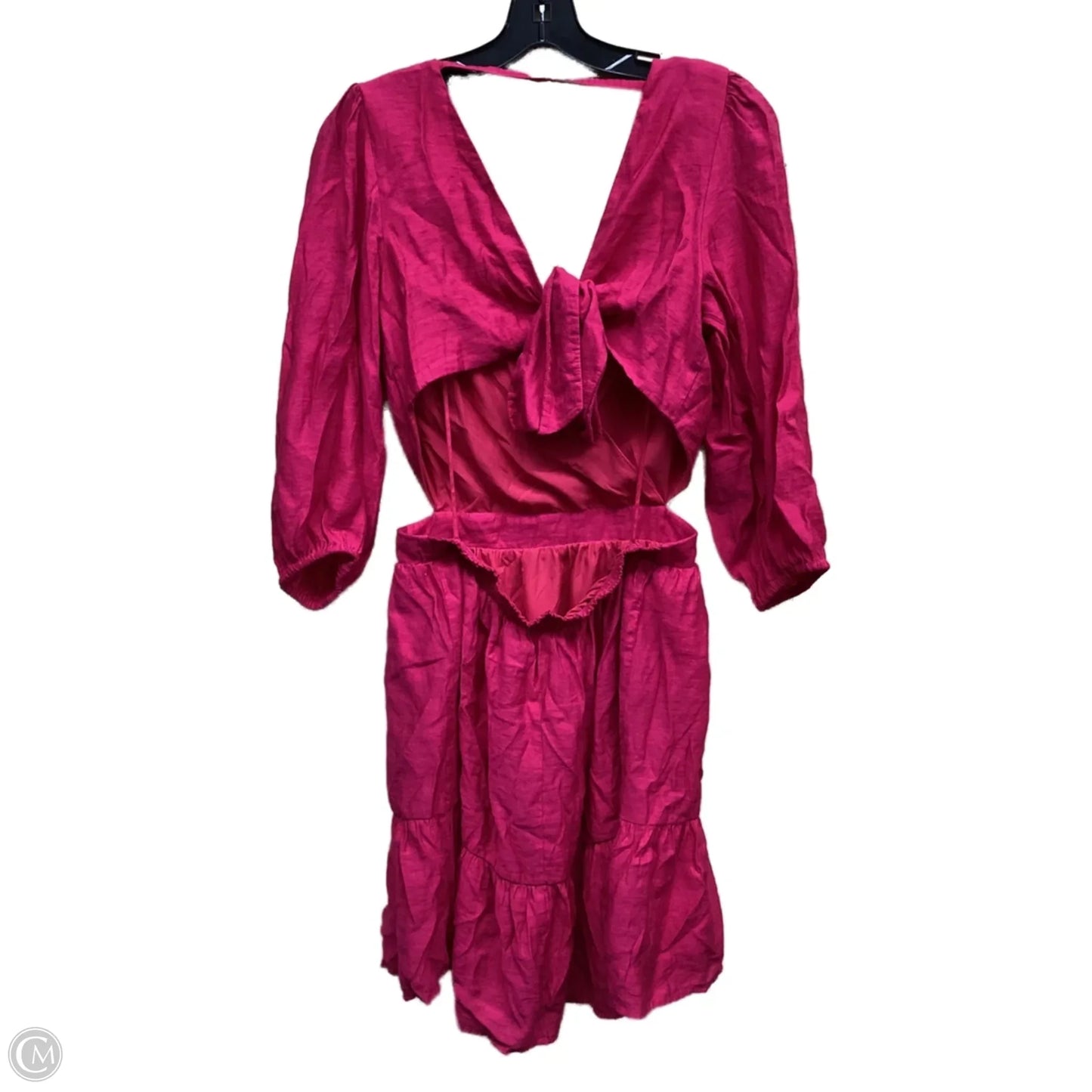 Dress Casual Midi By Express In Pink, Size: L