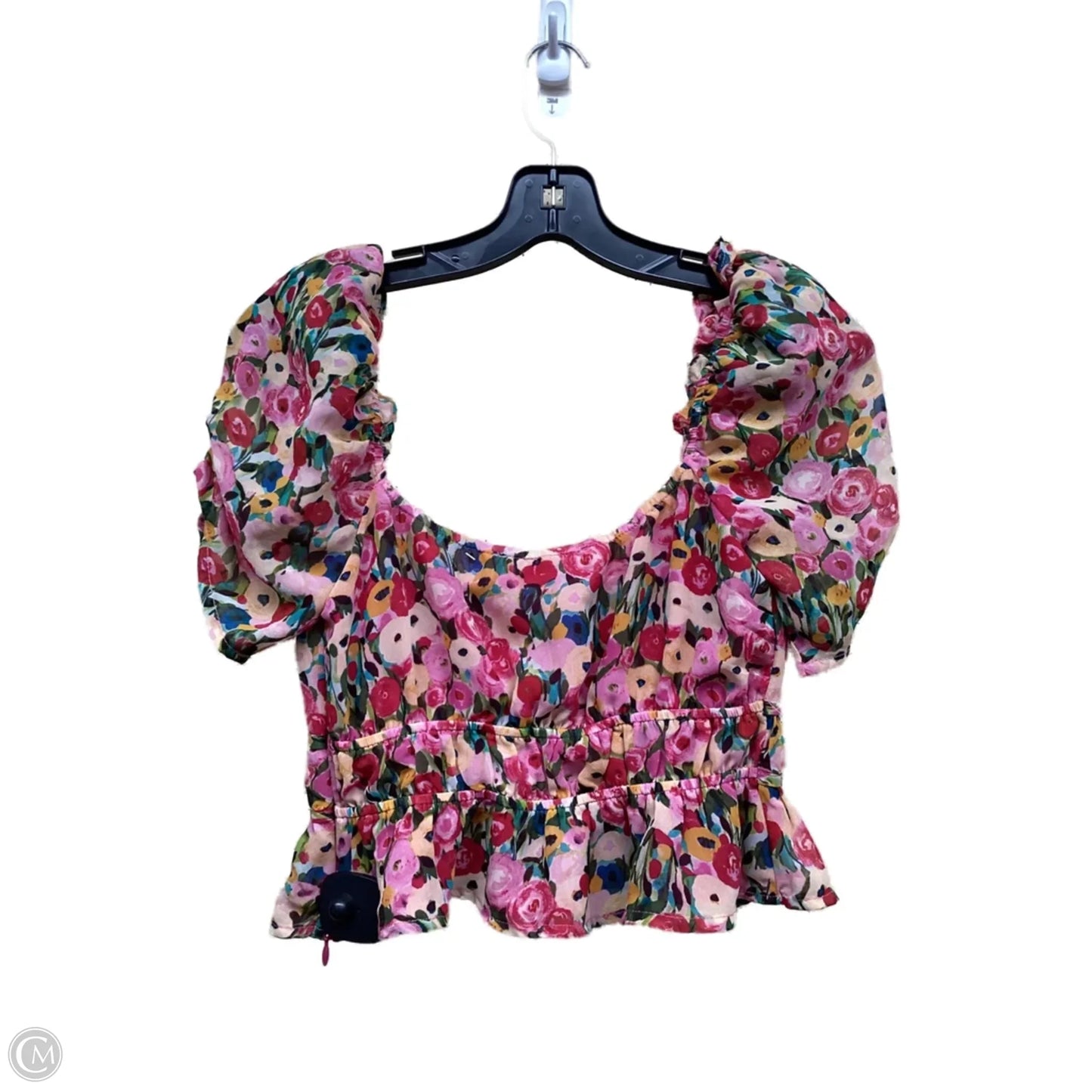 Top Short Sleeve By Astr In Floral Print, Size: Xs