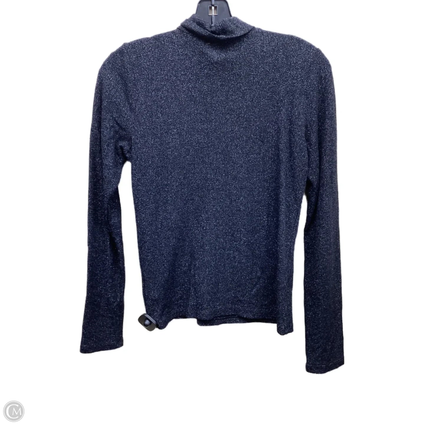 Top Long Sleeve By Express In Black & Silver, Size: S