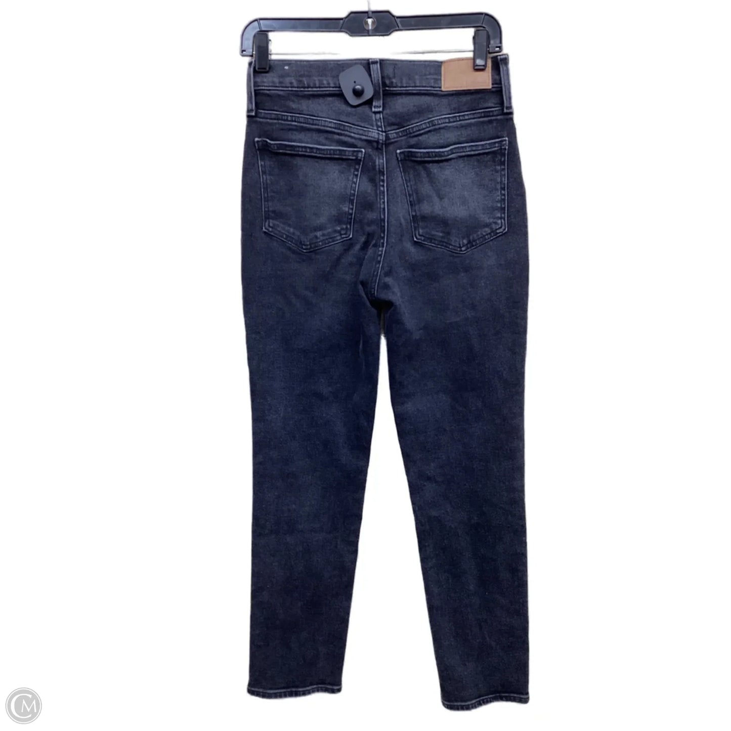 Jeans Straight By Madewell In Black Denim, Size: 0