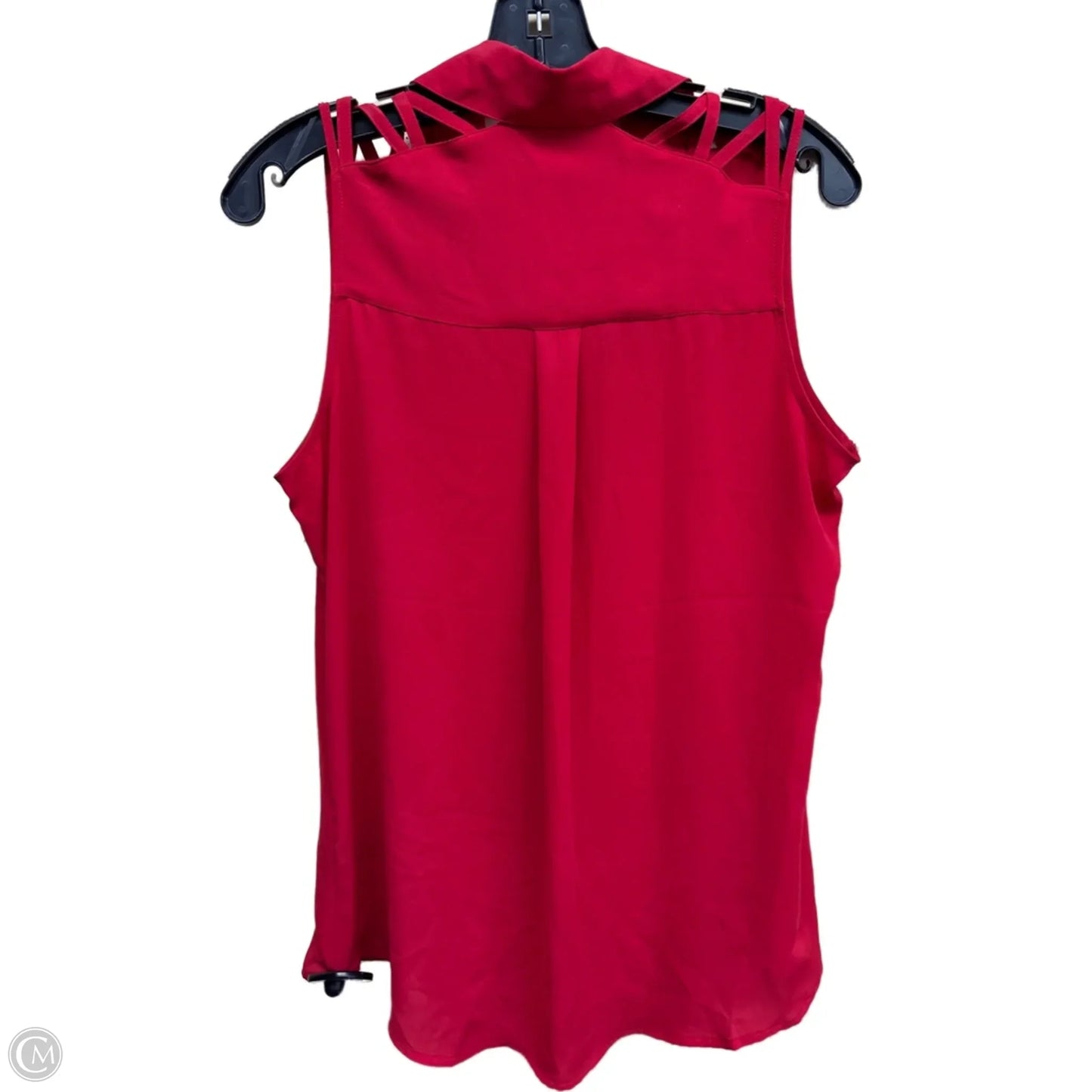 Top Sleeveless By Express In Red, Size: M
