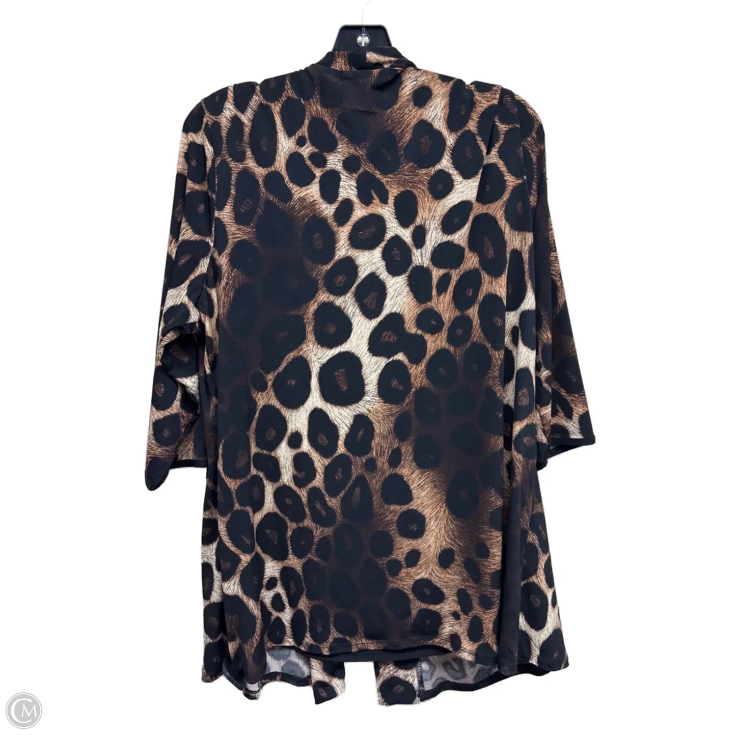 Top Long Sleeve By Clothes Mentor In Animal Print, Size: 2x