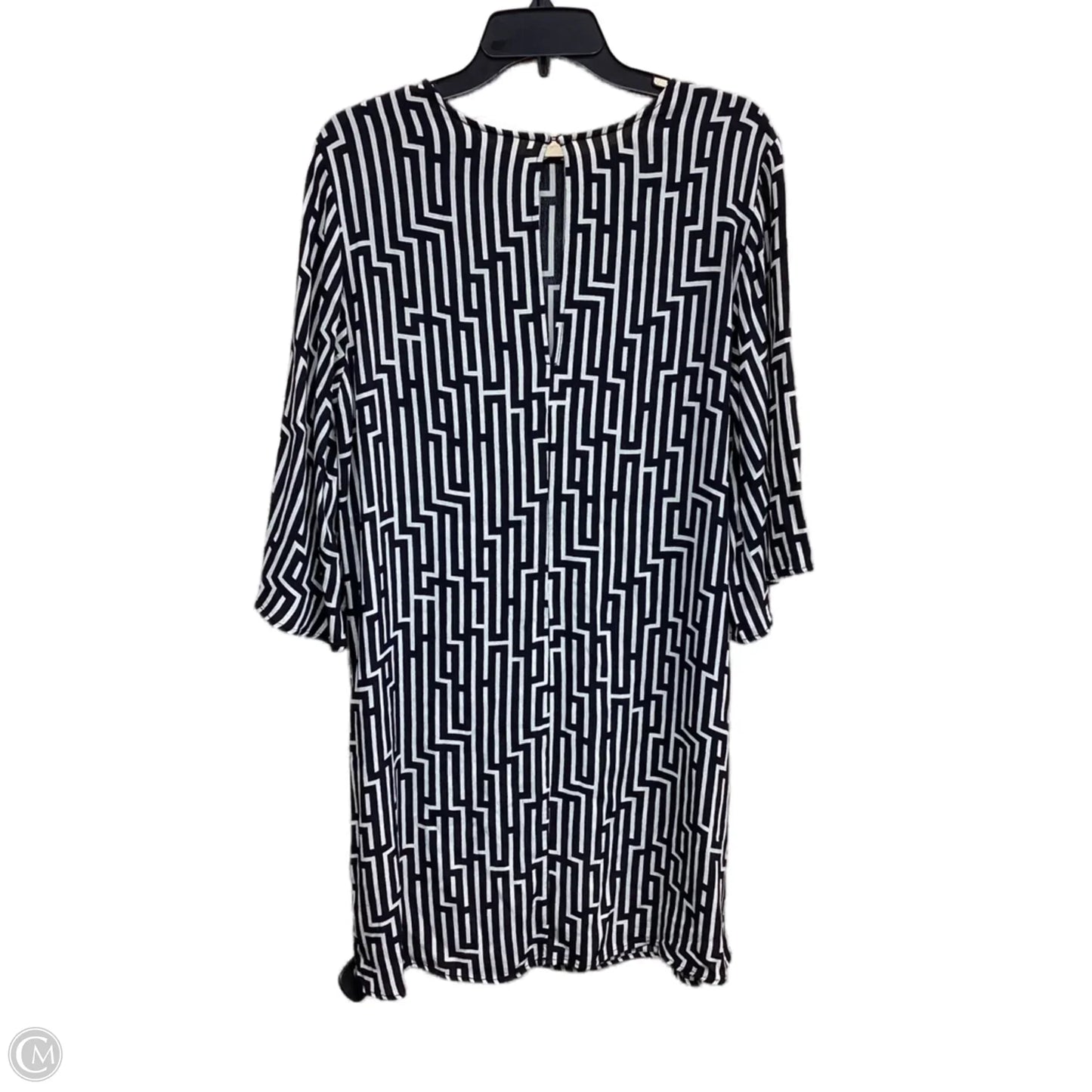 Dress Casual Midi By H&m In Black & White, Size: S