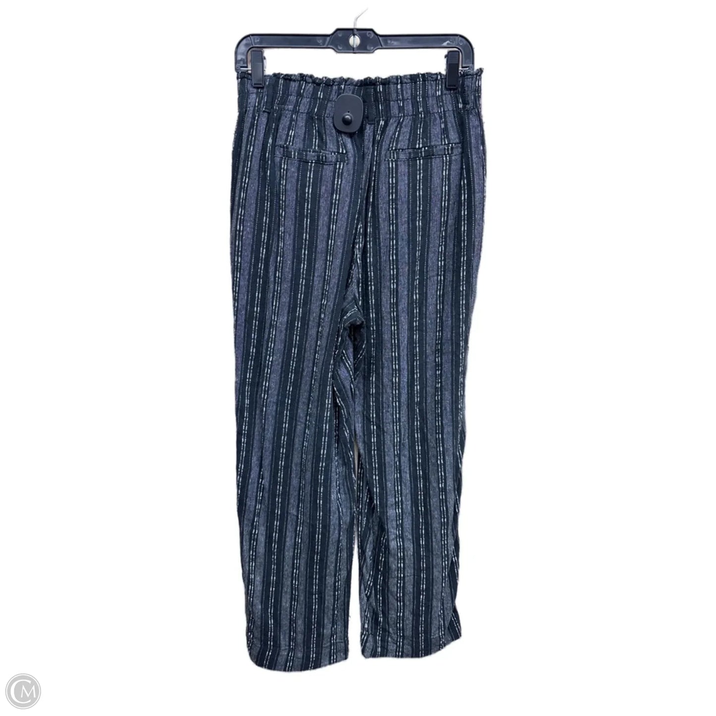 Pants Linen By Briggs In Striped Pattern, Size: M