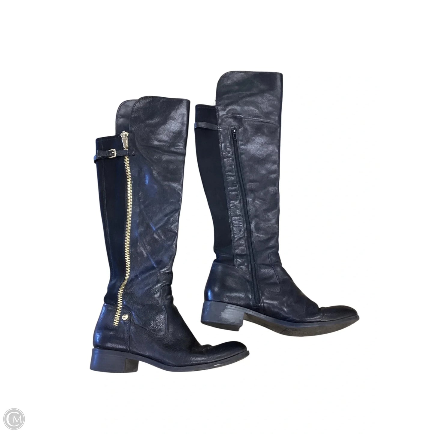 Boots Knee Flats By Calvin Klein In Black, Size: 7