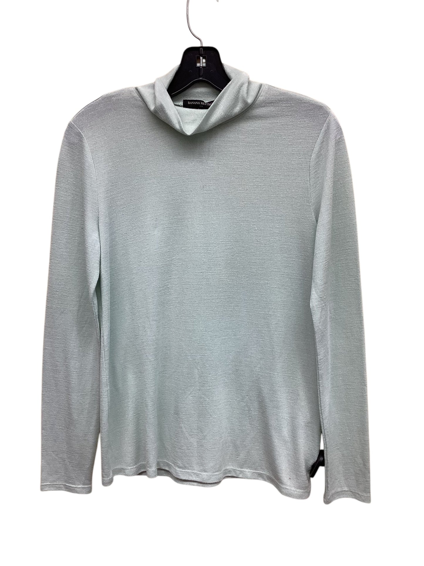 Top Long Sleeve By Banana Republic In Teal, Size: S