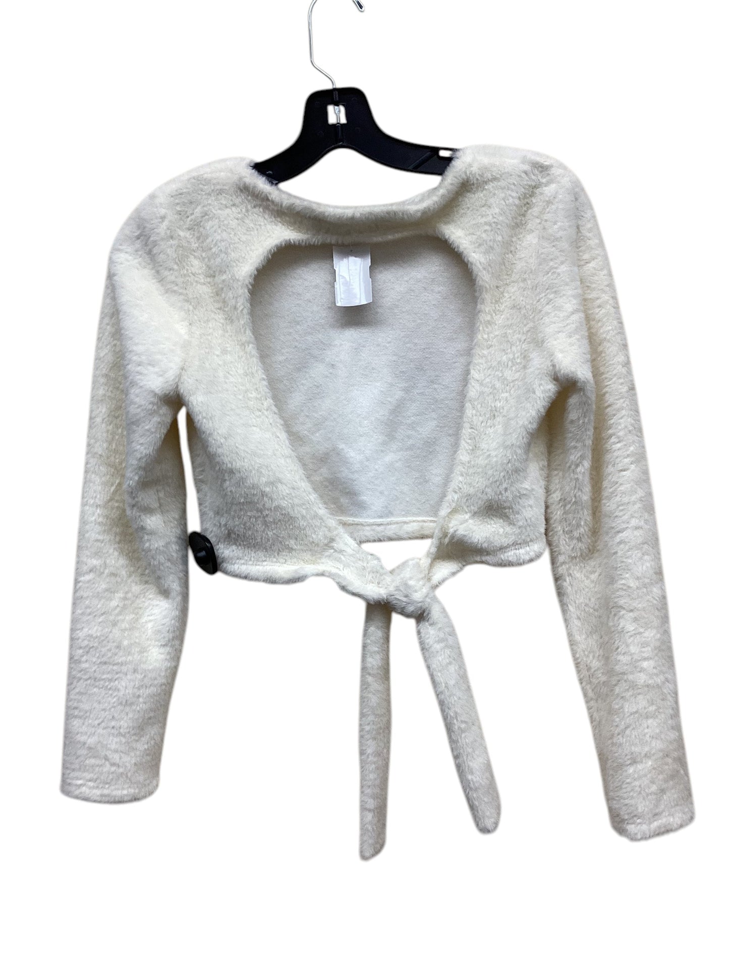 Top Long Sleeve By Zara In White, Size: M