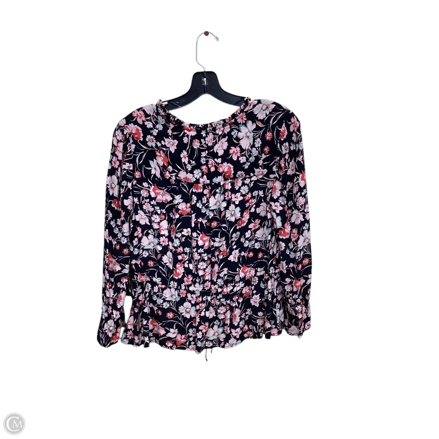 Top Long Sleeve By Sanctuary In Floral Print, Size: M