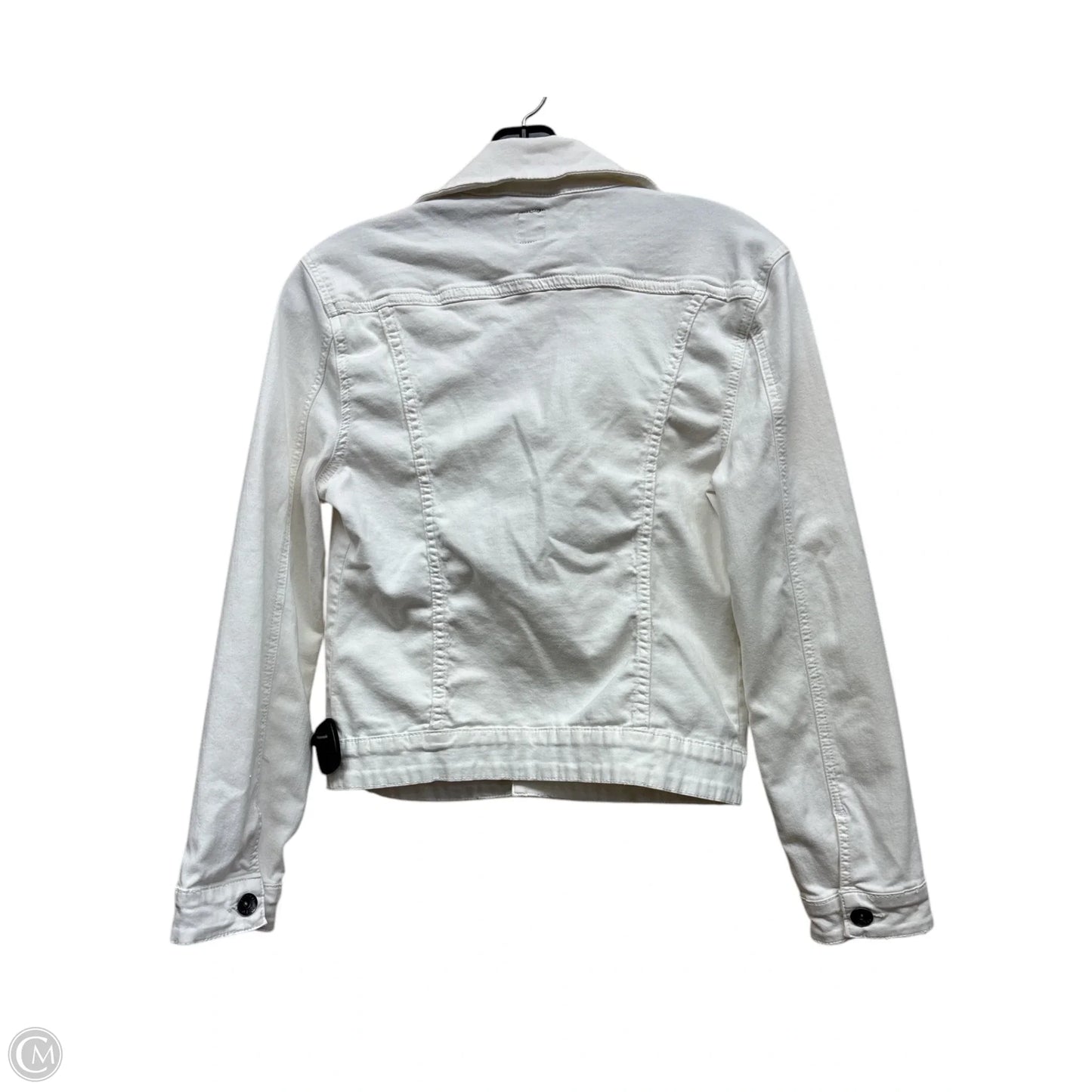 Jacket Denim By Jag In White Denim, Size: S