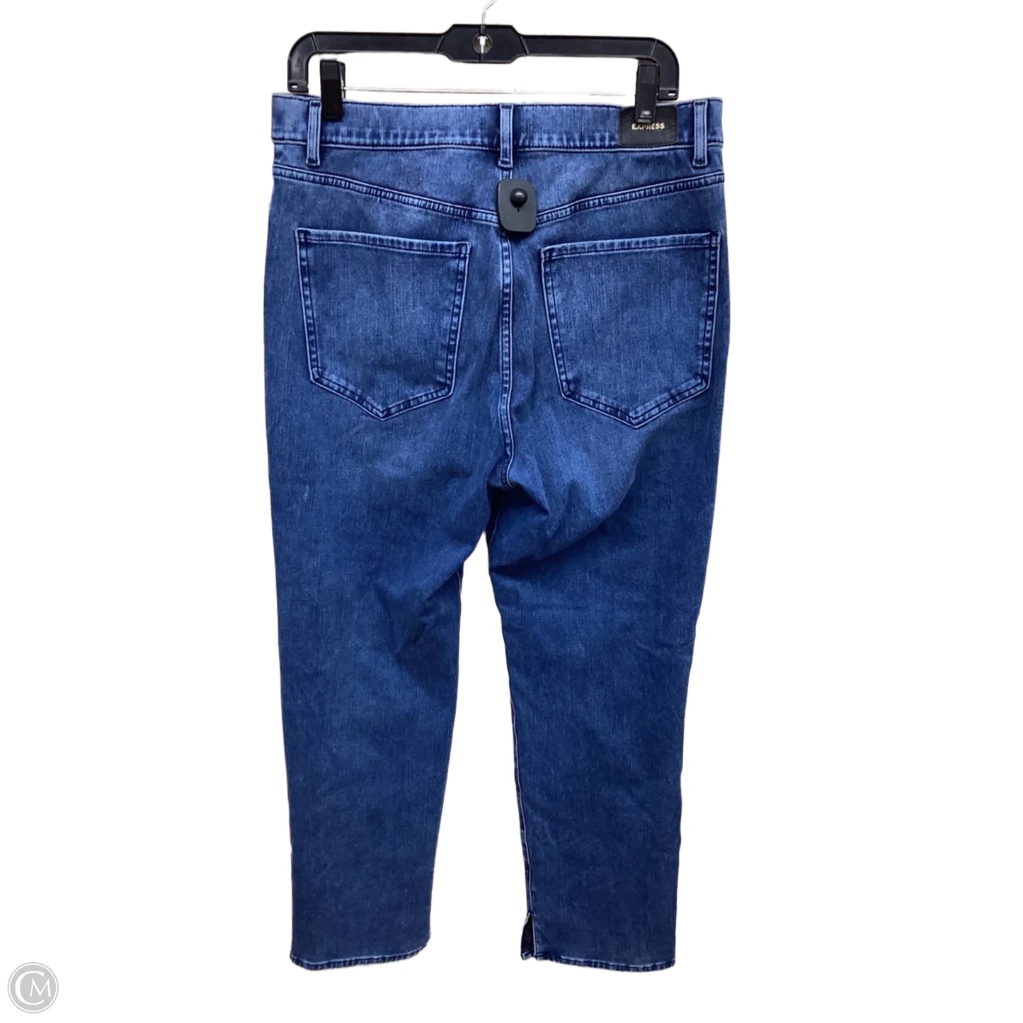 Jeans Skinny By Express In Blue Denim, Size: 12