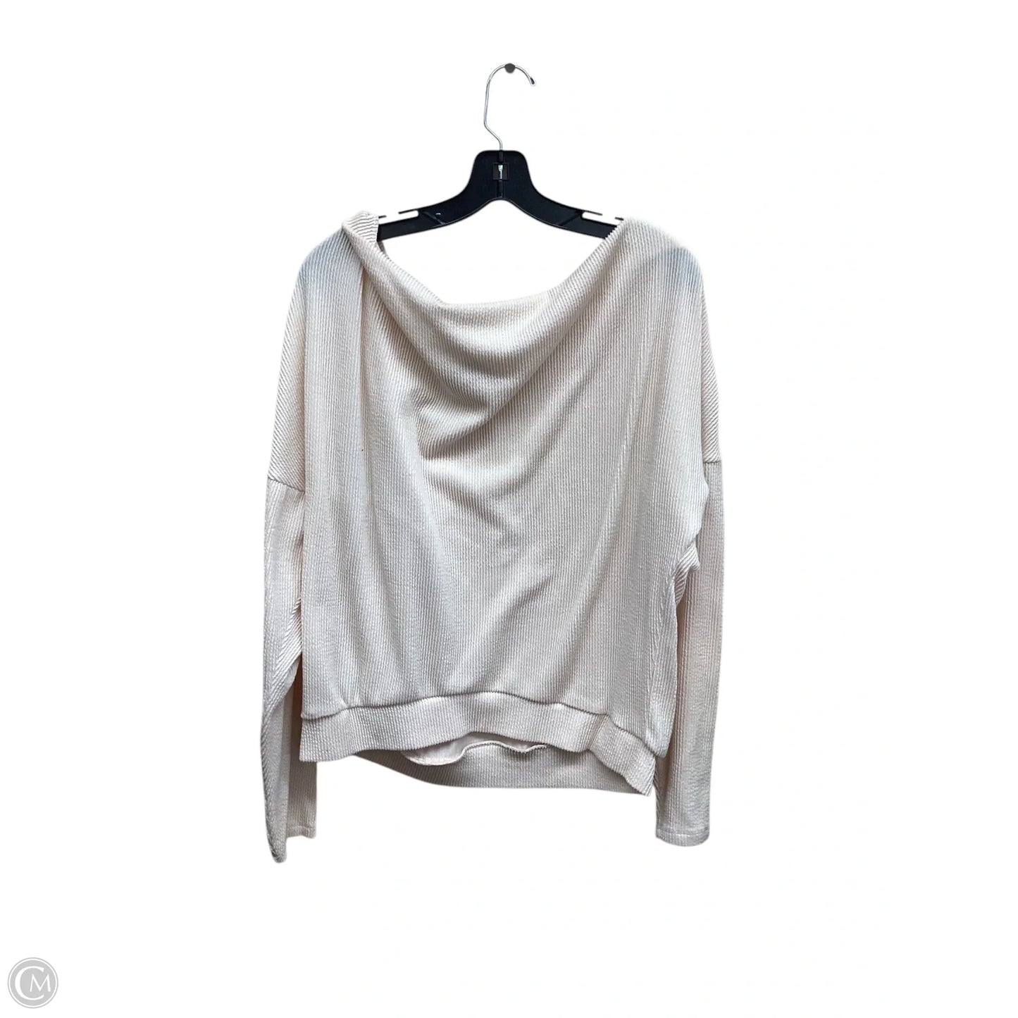 Top Long Sleeve By Maeve In Cream, Size: L