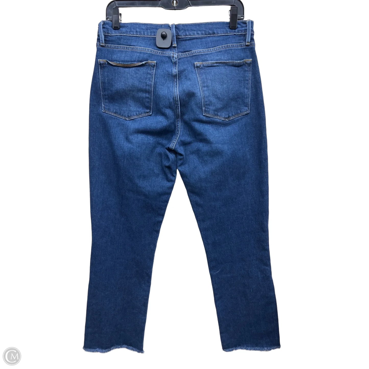 Jeans Straight By Frame In Blue Denim, Size: 10