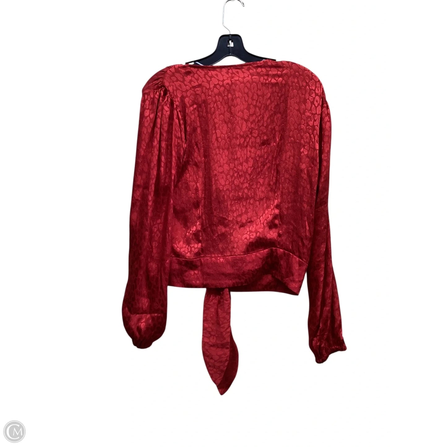 Top Long Sleeve By Michael By Michael Kors In Red, Size: M