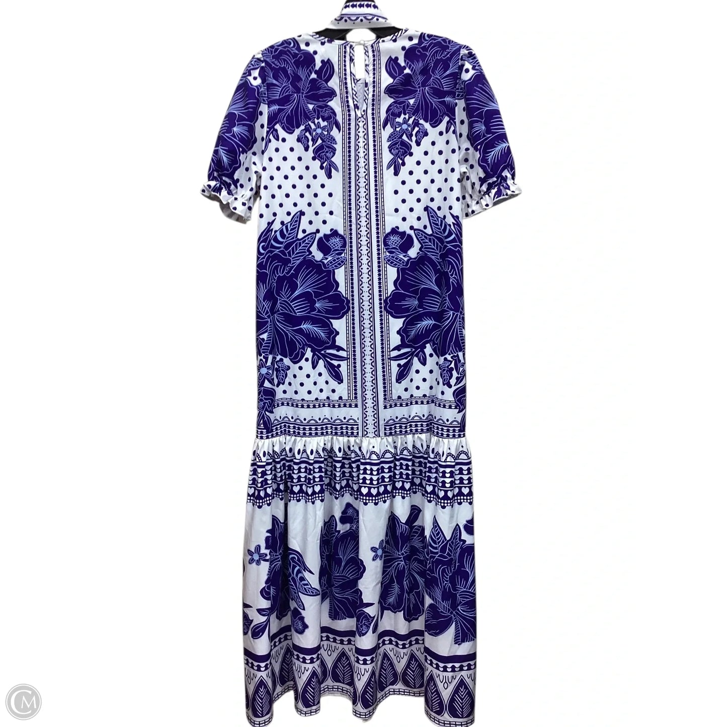 Dress Casual Maxi By Shein In Blue & White, Size: S
