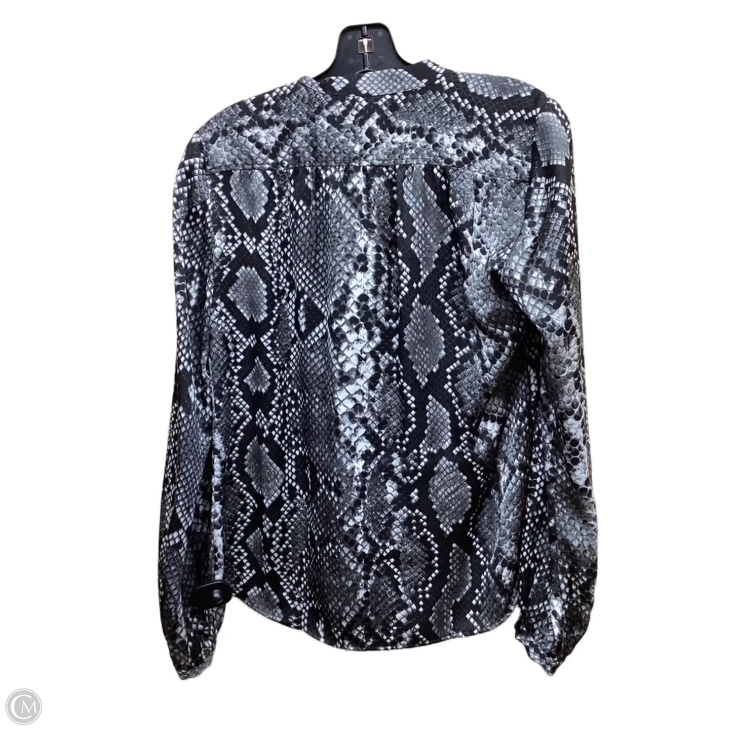 Top Long Sleeve By Michael By Michael Kors In Snakeskin Print, Size: S