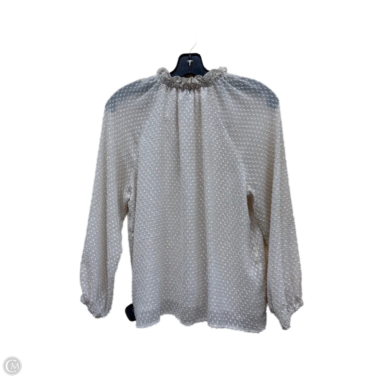 Top Long Sleeve By Ann Taylor In Tan, Size: S