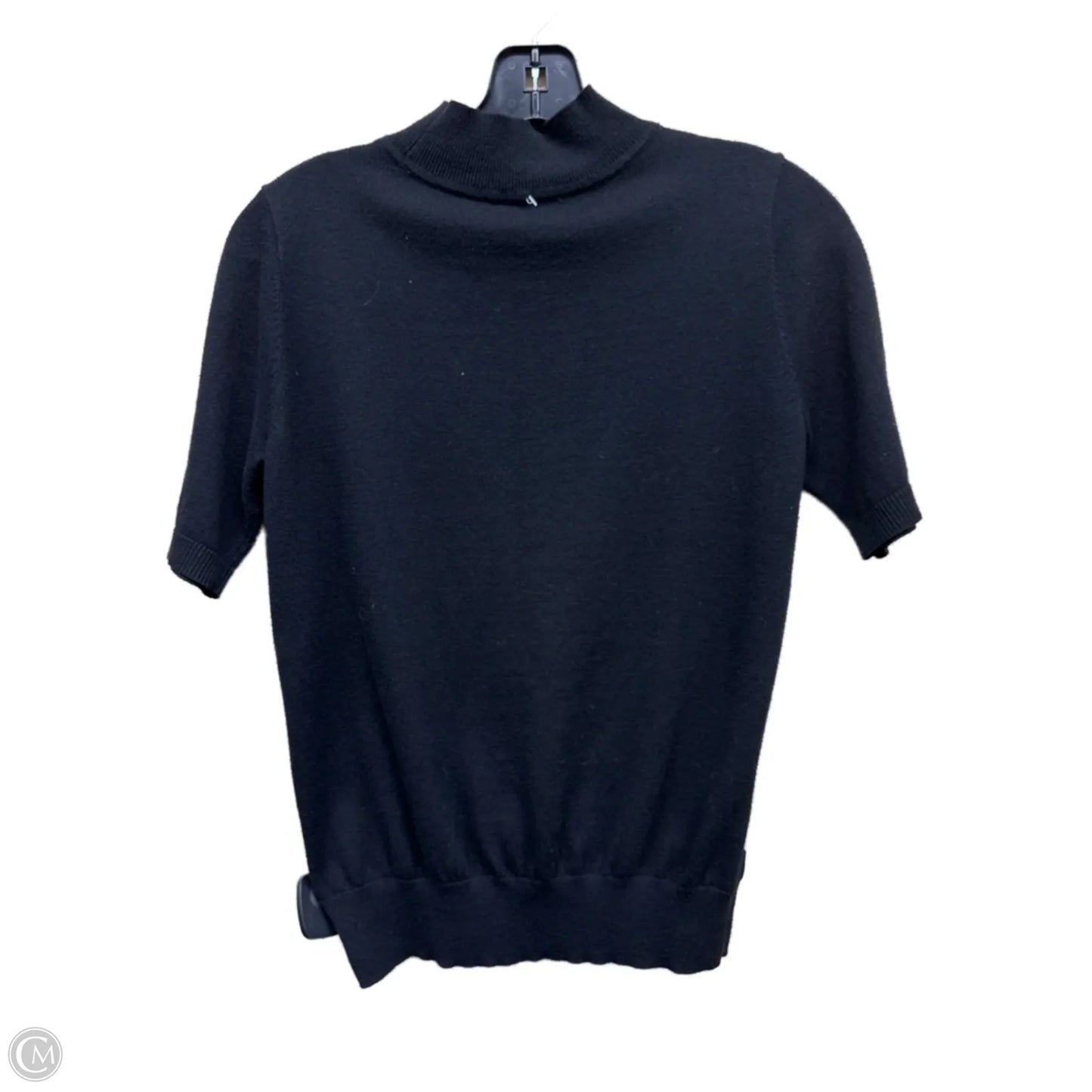 Top Short Sleeve By Ann Taylor In Blue & White, Size: Xs