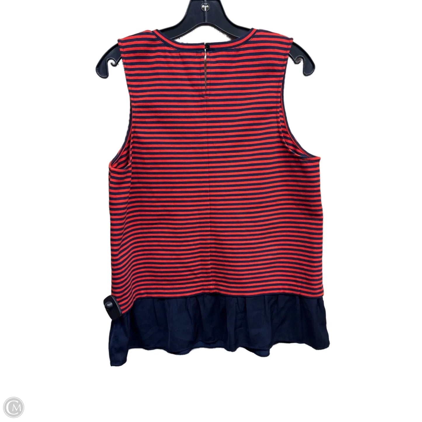 Top Sleeveless By J. Crew In Striped Pattern, Size: M