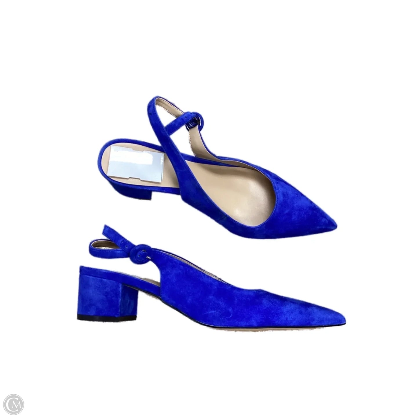 Shoes Heels Block By Ann Taylor In Blue, Size: 8.5
