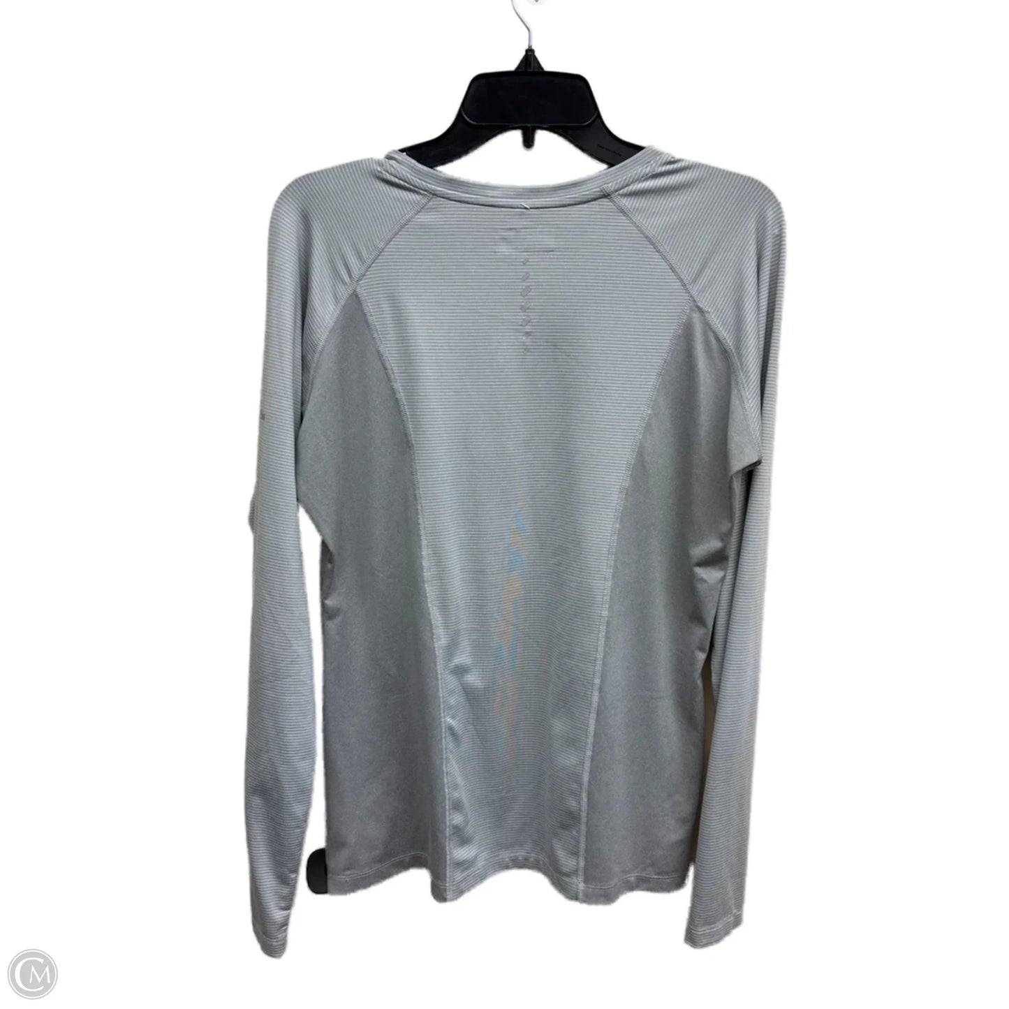 Athletic Top Long Sleeve Crewneck By Columbia In Striped Pattern, Size: L