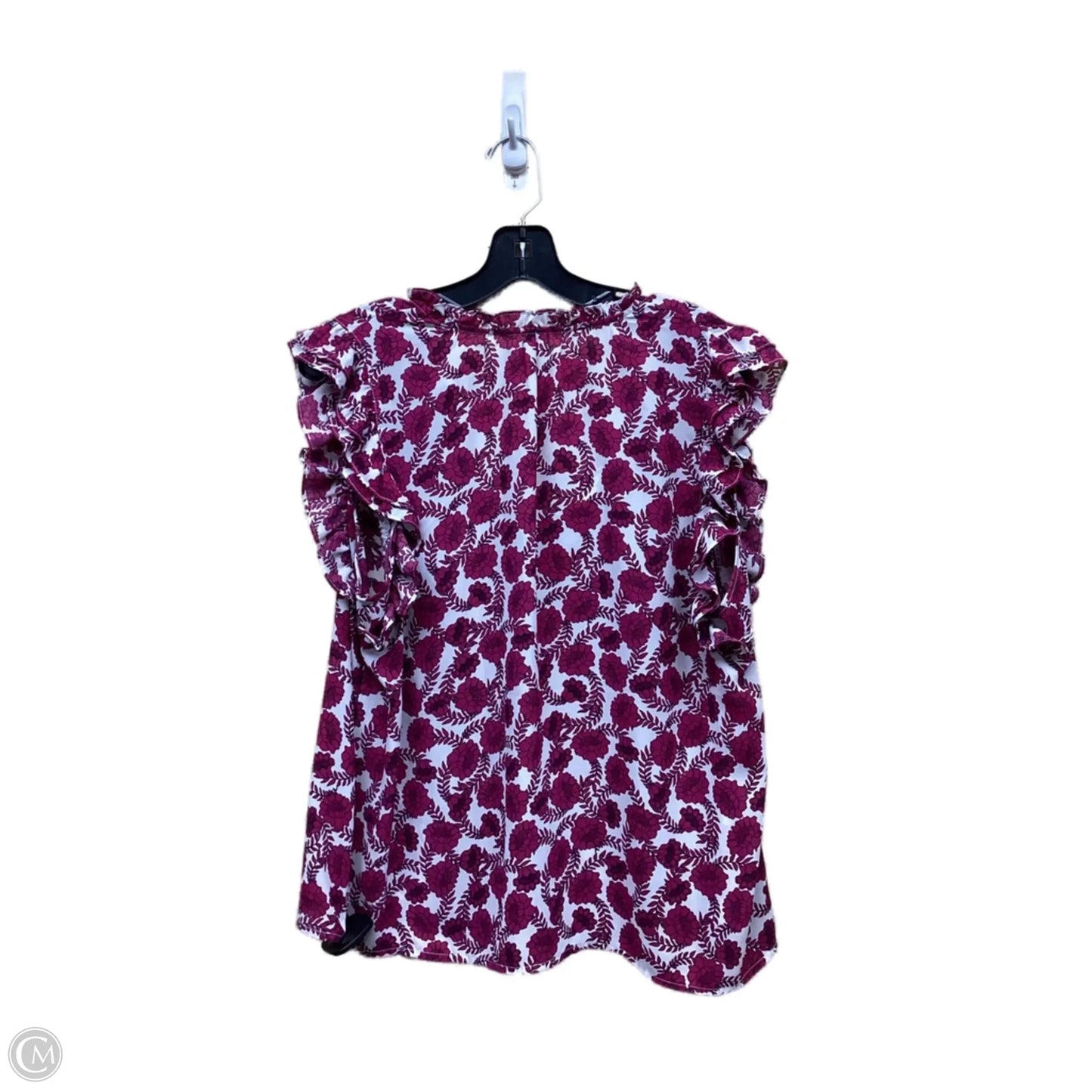 Top Short Sleeve By Bb Dakota In Floral Print, Size: Xl